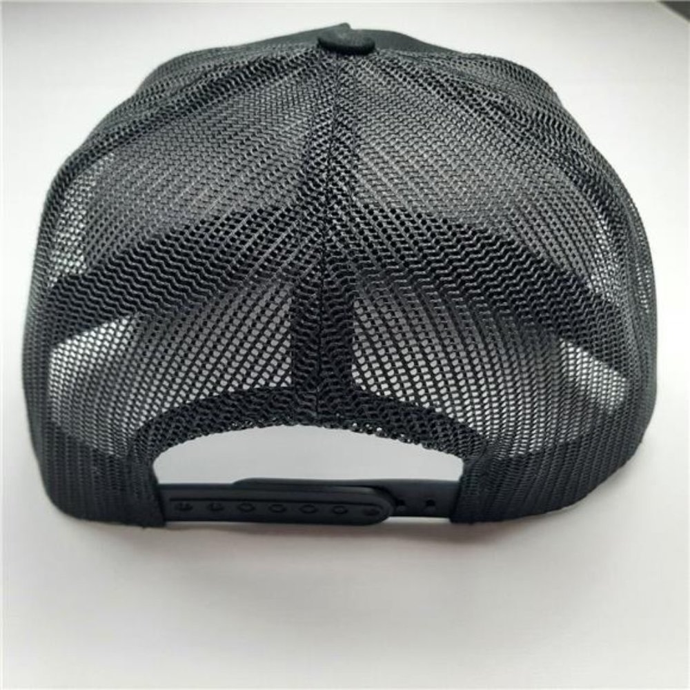 Diesel Power Embroidered Patch Flat Bill Trucker Hat Construction Cap Retro 80s - Picture 4 of 5